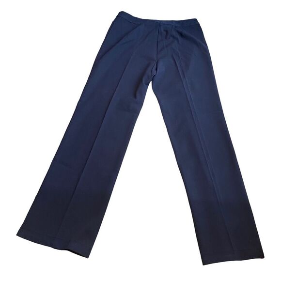 Nordstrom Classiques Entier 14 Pleat Front Straight Leg Dress Pant Navy Blue New - Picture 4 of 6